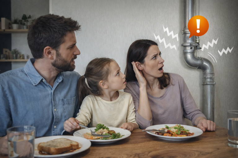 ruidos en la tuberías por la cal